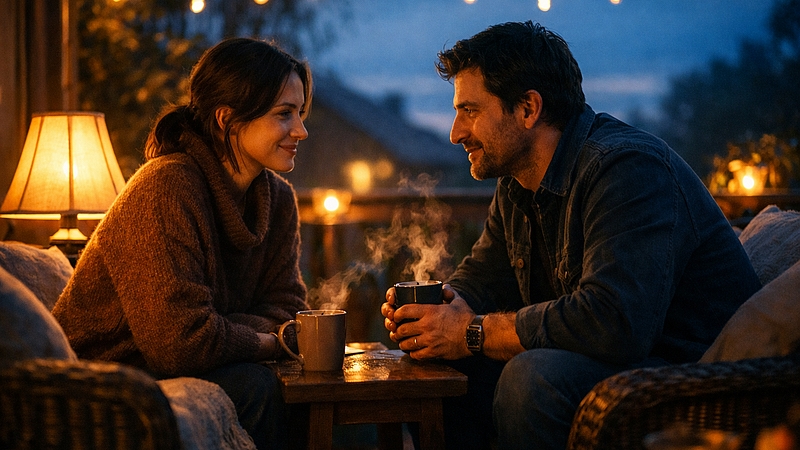 Dva lidé v hlubokém rozhovoru jako symbol kvalitní komunikace a naslouchání