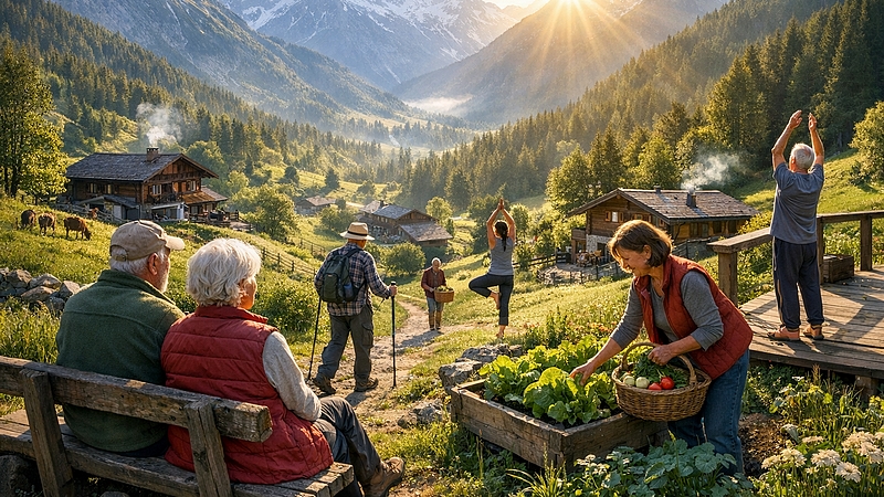 Život v horách spojený se zdravím a delší délkou života